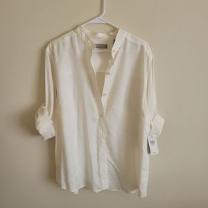 Kate Hill Cream Button Down